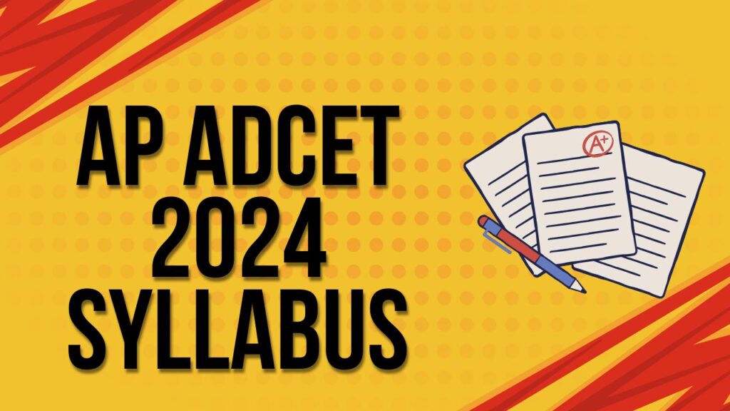 AP ADCET 2024 Syllabus