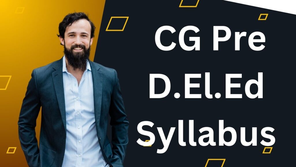 CG Pre D.El.Ed Syllabus